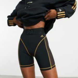 adidas x IVY PARK bike shorts in Black with mesh panel
